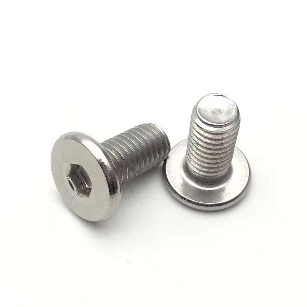 M1.6 M2 M2.5 M3 M4 M5 M6 M8 304 Stainless steel Hexagon Socket bolt Ultra Low Head Cap Screws