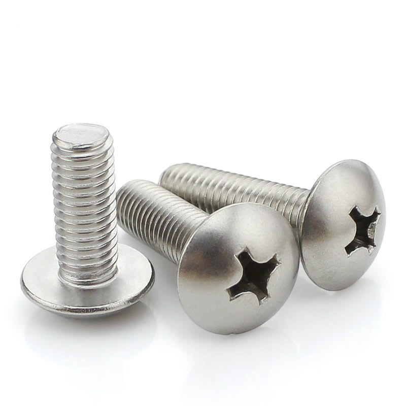 SS304 stainless truss head screw M2-M8 truss head machine screw