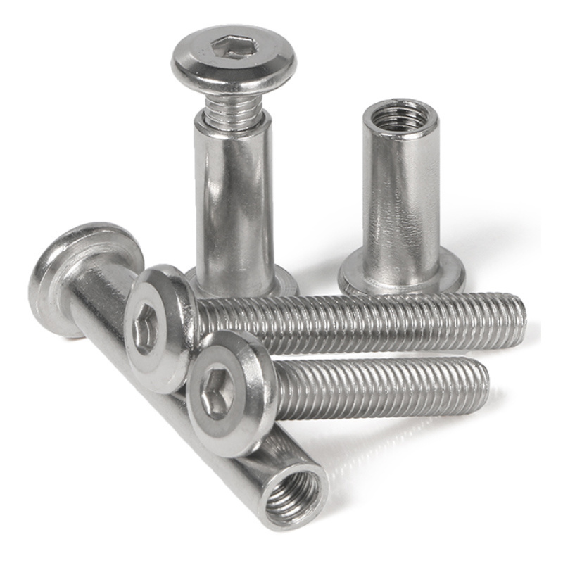 304 Stainless steel fasteners sleeve nuts sleeve bolts and nuts