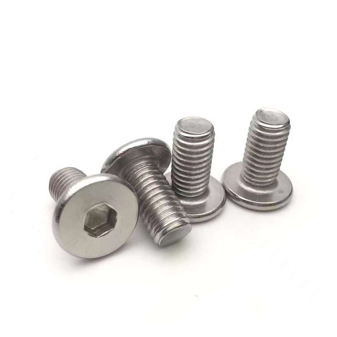 M1.6 M2 M2.5 M3 M4 M5 M6 M8 304 Stainless steel Hexagon Socket bolt Ultra Low Head Cap Screws