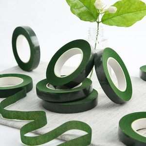 Green 1.2cm Waterproof Florists Anchor Adhesive Tape Stem Wrap Decorative Floral Wire Green Florist Tape For Flowers