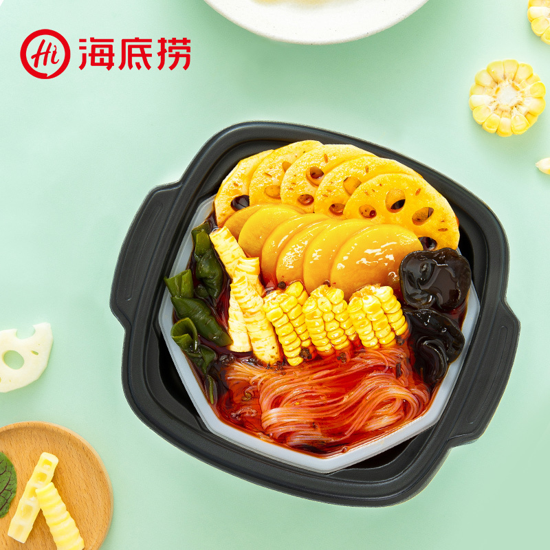 Haidilao self-heating hot pot spicy vegetarian 400g convenient self-cooking hot pot lazy instant small hot pot