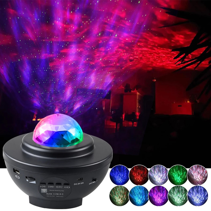 Colorful Starry Sky Galaxy  project toys  Nightlight Child USB Music Player Star Night Light Romantic Projection Lamp toys B1