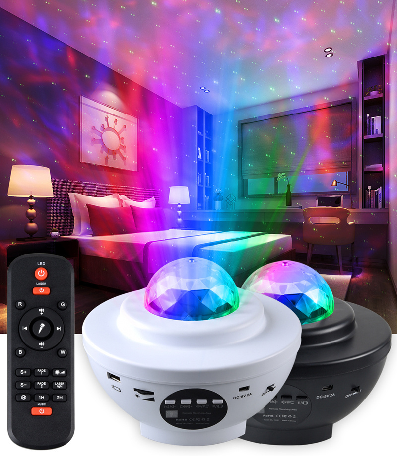 Colorful Starry Sky Galaxy  project toys  Nightlight Child USB Music Player Star Night Light Romantic Projection Lamp toys B1