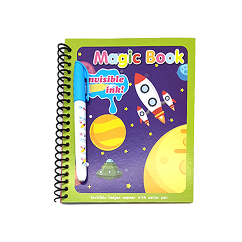 drop shipping kids reusable educational Water drawing coloring magic book with doodle pen drawing toy gift hot  sale