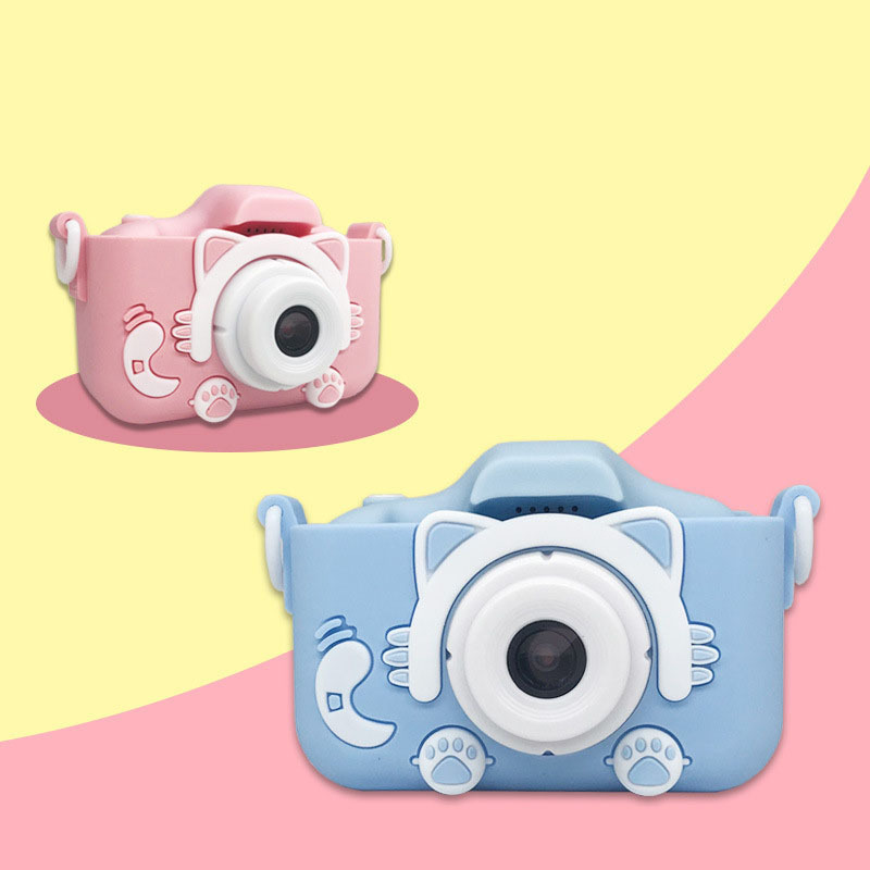 kids camera digital kitty 2Inch HD Screen Outdoor Toys for Girls Boys Chirstamas Gifts Mini Children camera Digital Camara  L1