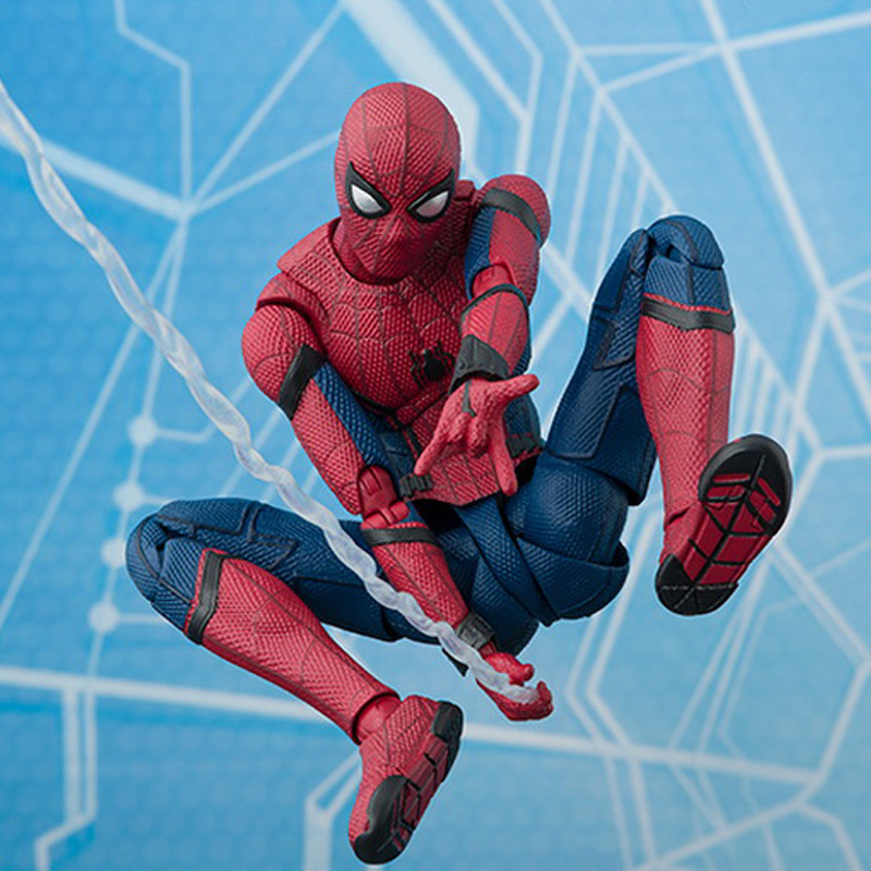 High quality Spiderman  PVC Action Figure Spider Man Collectible Model Toy 15cm