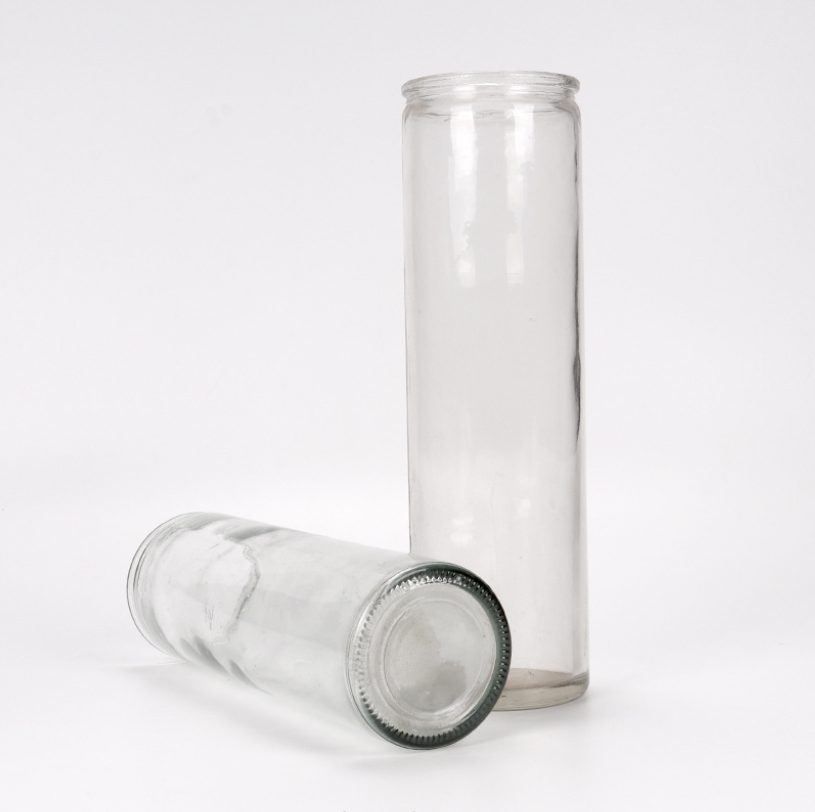 300ml 410ml 430ml 480ml Empty Wholesale Glass Candle Jars In Bulk, Glass Tube Jars For Candle