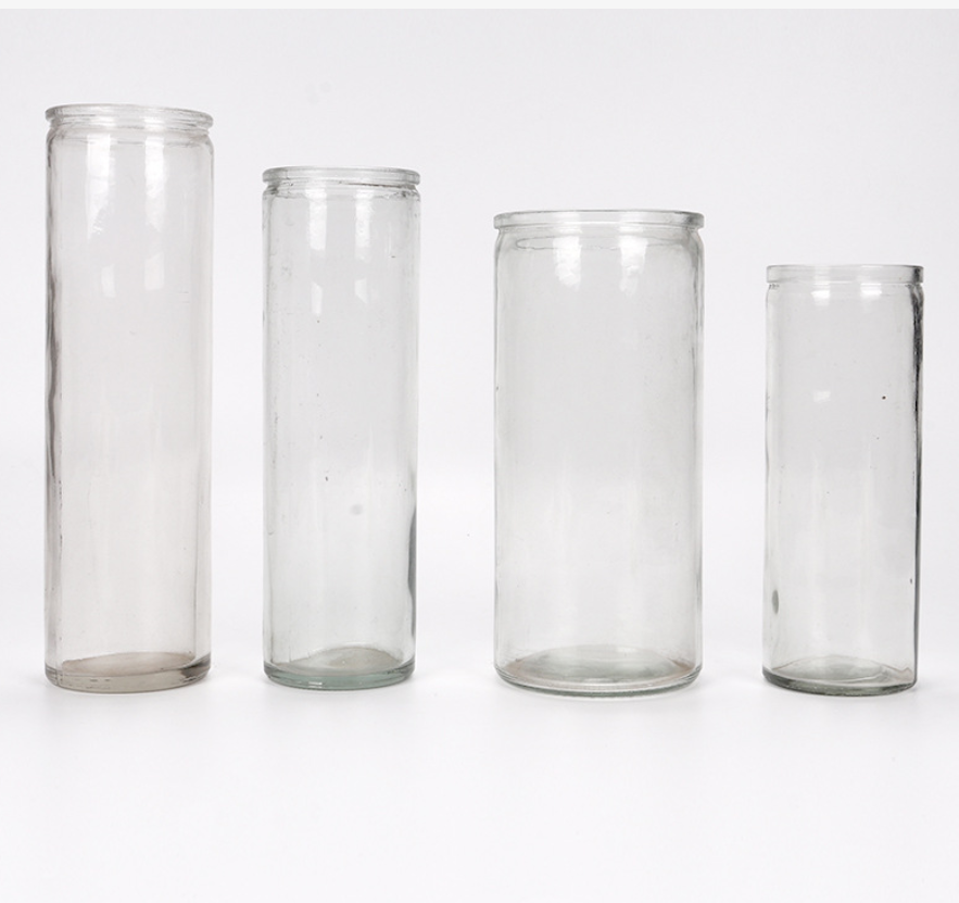 300ml 410ml 430ml 480ml Empty Wholesale Glass Candle Jars In Bulk, Glass Tube Jars For Candle