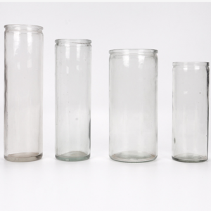 300ml 410ml 430ml 480ml Empty Wholesale Glass Candle Jars In Bulk, Glass Tube Jars For Candle