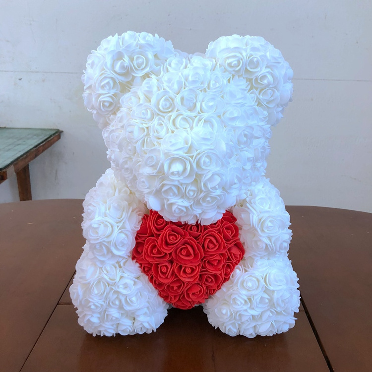 DIY Wholesale Rose Flower Foam Bear DIY Styrofoam Wedding Bear