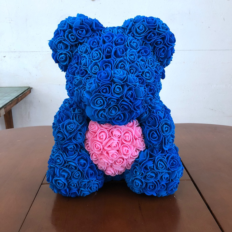 DIY Wholesale Rose Flower Foam Bear DIY Styrofoam Wedding Bear