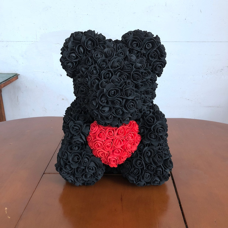 DIY Wholesale Rose Flower Foam Bear DIY Styrofoam Wedding Bear