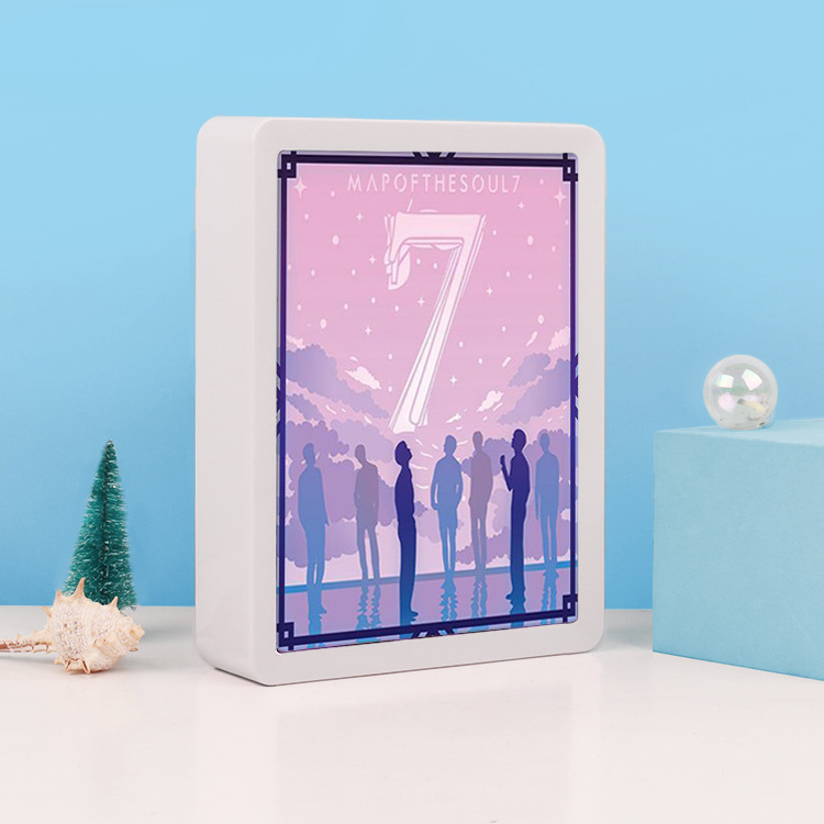 Korean youth idol group paper crafts holiday party decoration plastic photo frame idol surrounding holiday gift paper craft