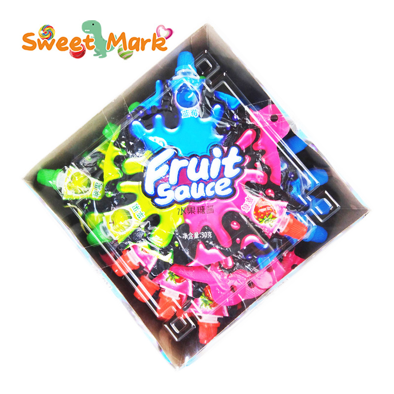 New design candy jam fruity liquid candy natural color jelly