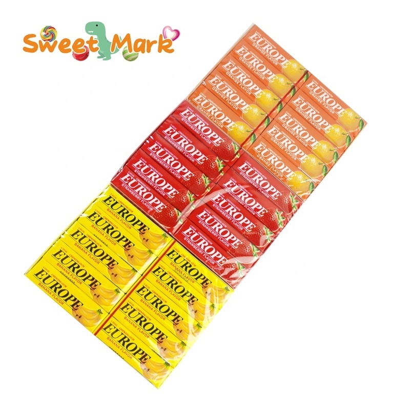 Hot selling halal Fruity Flavors Chewing Gum fresh breath bubble gum