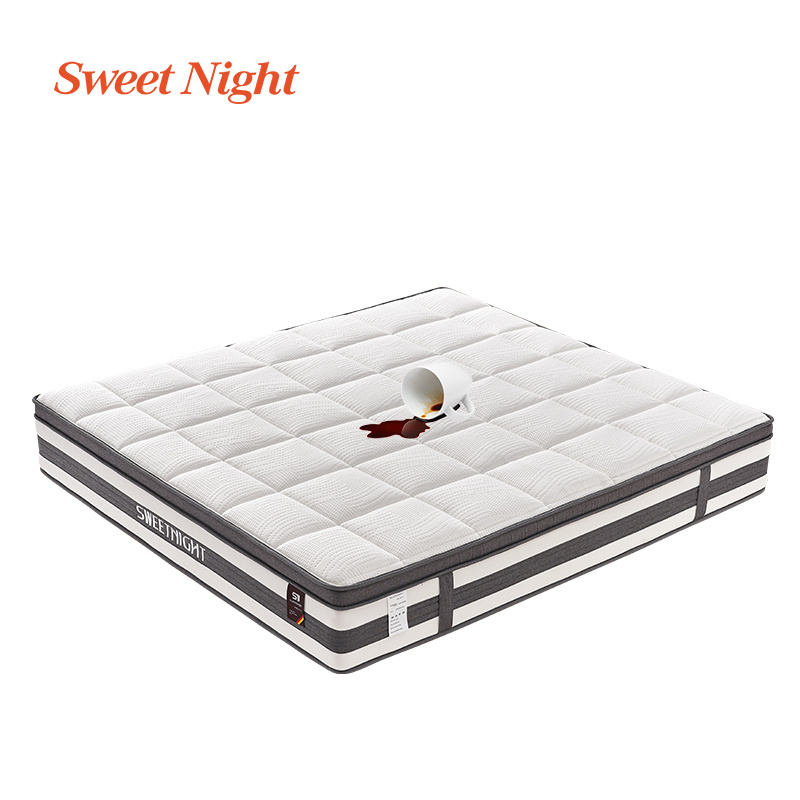 Luxury Temper Panic Hybrid Orthopedic California King Memory Foam Ortho Pillow Top Roll Up Spring Mattress In A Box