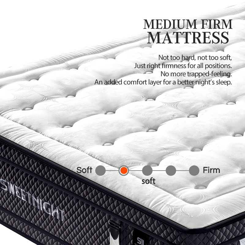 knitted jacquard fabric polyfibre padding visco gel foam mattresses of latex and memory foam luxury mattress manufacturer