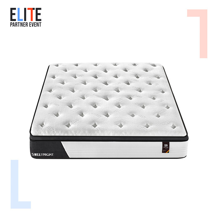 Hotel mattress King Size Gel Memory Foam 7 Zone Pocket Coil Spring Hotel Mattress OEM Customized Natural Latex Mattress colchao