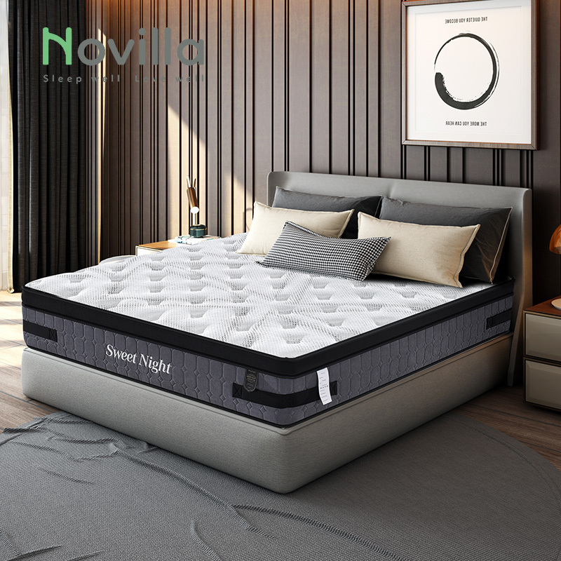 Factory Wholesale Full Size Cooling Gel Memory Foam Coil Spring Mattress 12 Inch spring mattress king queen rolled up mattress