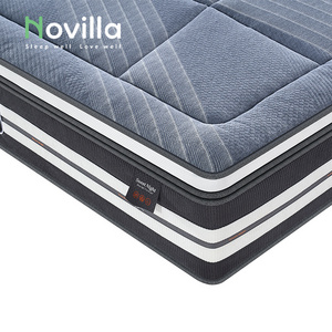 Double Bed King Size Gel Natural Latex Memory Foam Mattress Foldable Roll Up Pocket Spring Mattress in a Box