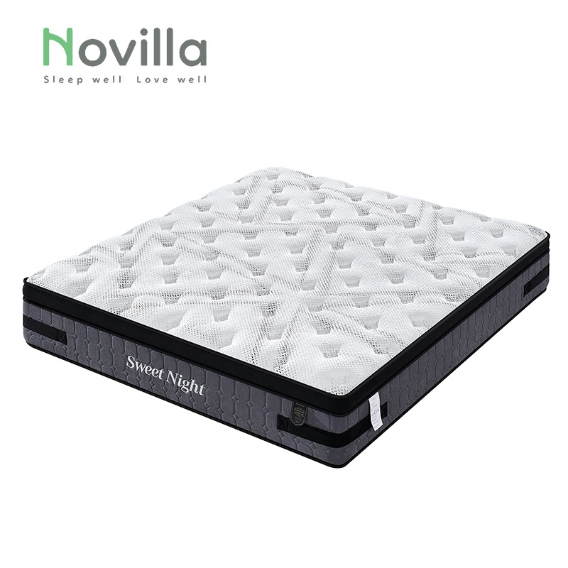 Comfortable Soft Foldable Tatami Luxury Mattress Topper Roll Up Pocket Pillow Top Hotel King Queen Size Bed Foam Mattress