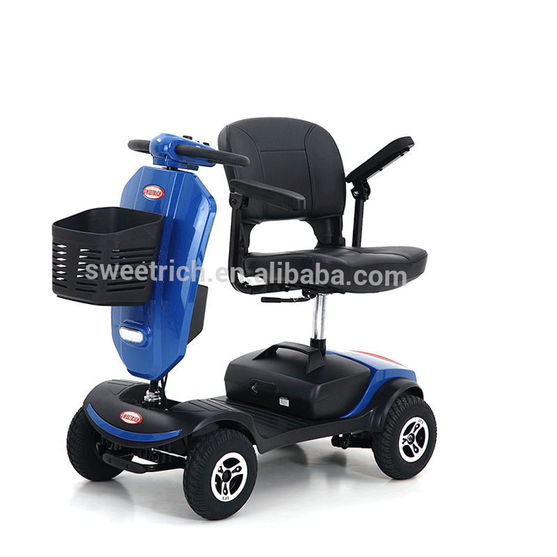 EU Warehouse New Product 300W E Motorcycle Big 4 Wheel Scooters And Electric Scooters Folding Mobility Scooter