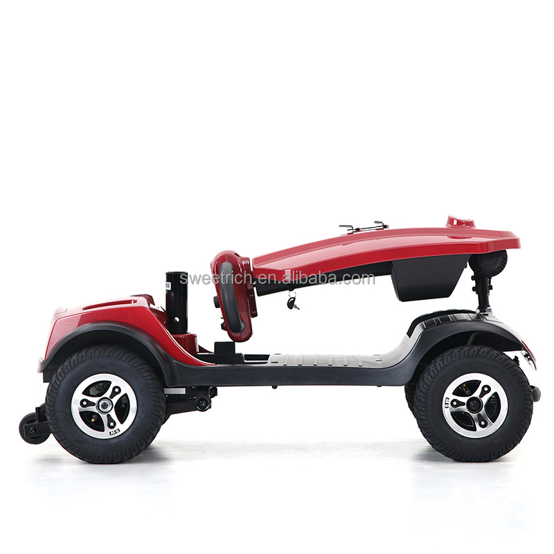 EU Warehouse New Product 300W E Motorcycle Big 4 Wheel Scooters And Electric Scooters Folding Mobility Scooter