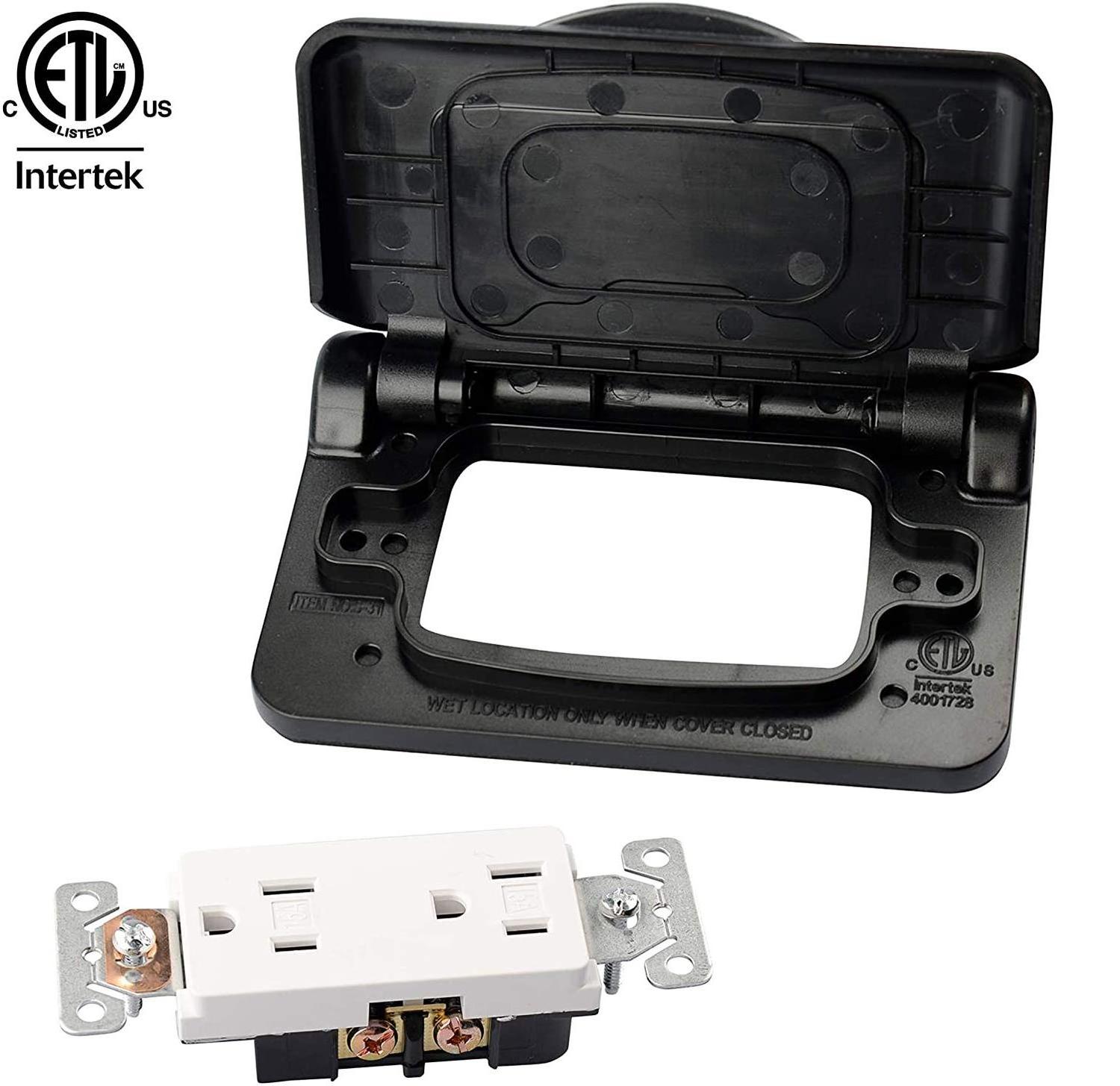 15/20A GFI GFCI Outlet safety receptacle waterproof cover electrical outlet wall plate cover