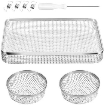 J350  RV Flying Insect Screen RV Furnace Vent Cover Water Heater Screen Stainless Steel Mesh for RVs/Campers/Trailers (3Pack)