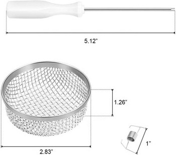 J350  RV Flying Insect Screen RV Furnace Vent Cover Water Heater Screen Stainless Steel Mesh for RVs/Campers/Trailers (3Pack)