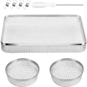 J350  RV Flying Insect Screen RV Furnace Vent Cover Water Heater Screen Stainless Steel Mesh for RVs/Campers/Trailers (3Pack)