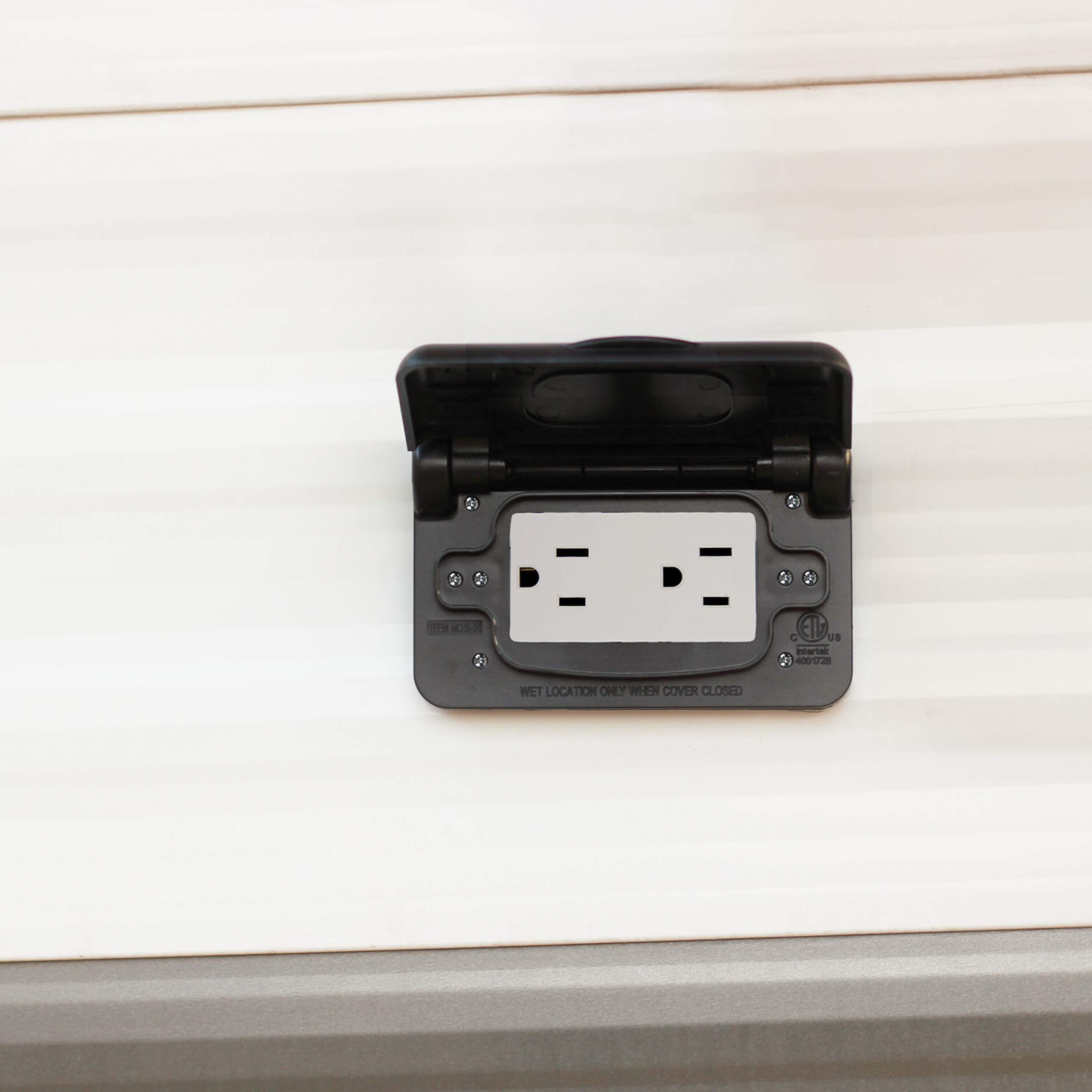 15/20A GFI GFCI Outlet safety receptacle waterproof cover electrical outlet wall plate cover