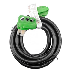 J453 50 Amp 6/3+8/1 STW Power Extension Cord with New HandleWith  Male Plug(14-50P) To Female Connector (14-50R) for RVs/Campers