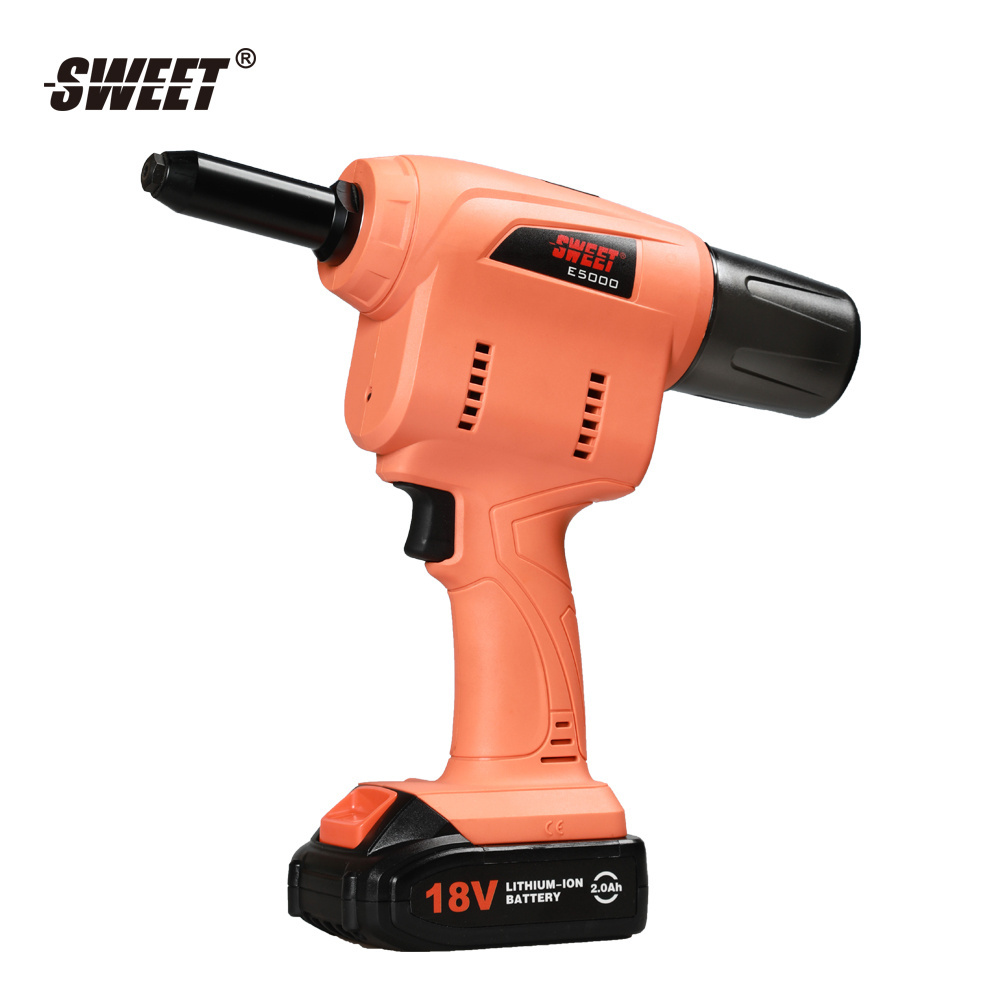 SWT-E5000 long life 18V li-ion cordless electric rivet gun tool,battery riveter