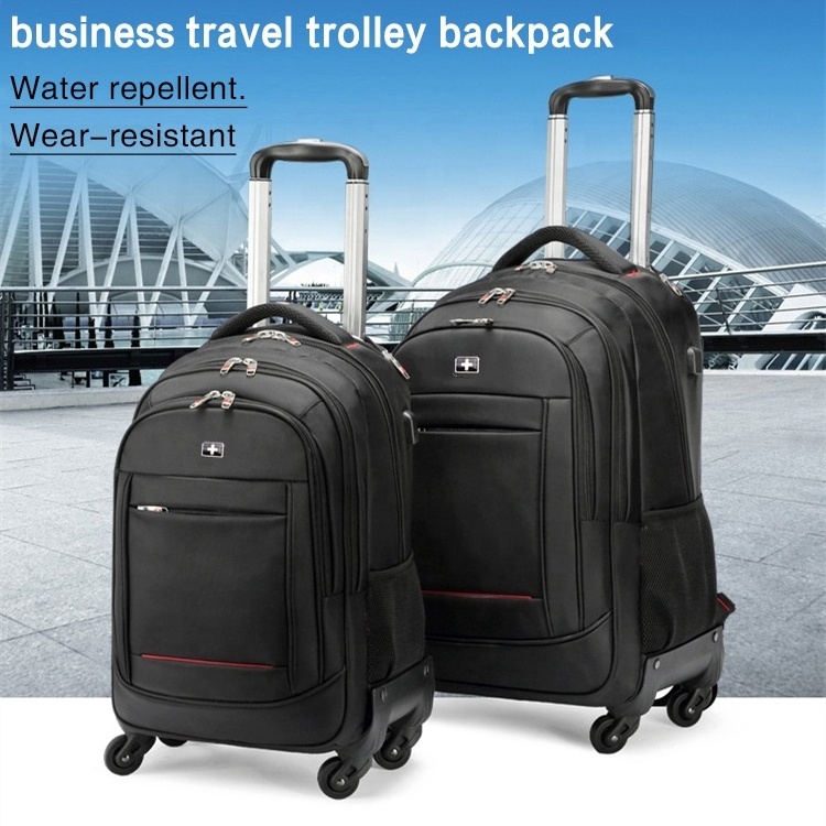 Customized 18 trolley backpack new-style suitcase Waterproof travel business trolley luggage other backpack