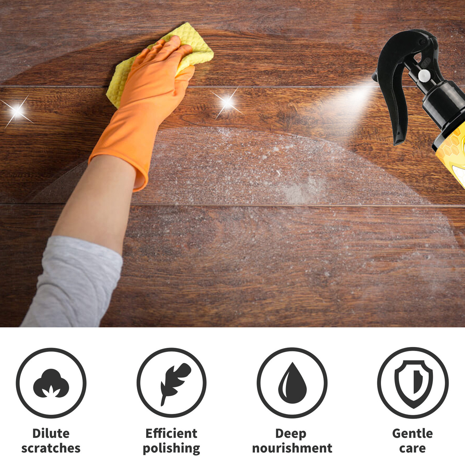 OUHOE OEM&ODM Spray Wax Easy To Operate Furniture Care Wax Portable Spray Furniture Care Wax