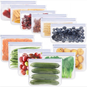 Silicone Food Storage Containers Reusable Leak-Proof Zipper Bags Keep Food Fresh Kitchen Accessories