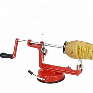 Sweettreats stainless steel manual potato chip machine / Tornado potato slicer strange new home kitchen tool