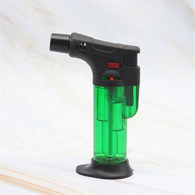 Small jet torch lighter butane refillable cigar lighter windproof