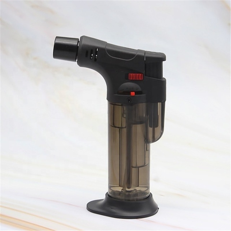 Small jet torch lighter butane refillable cigar lighter windproof