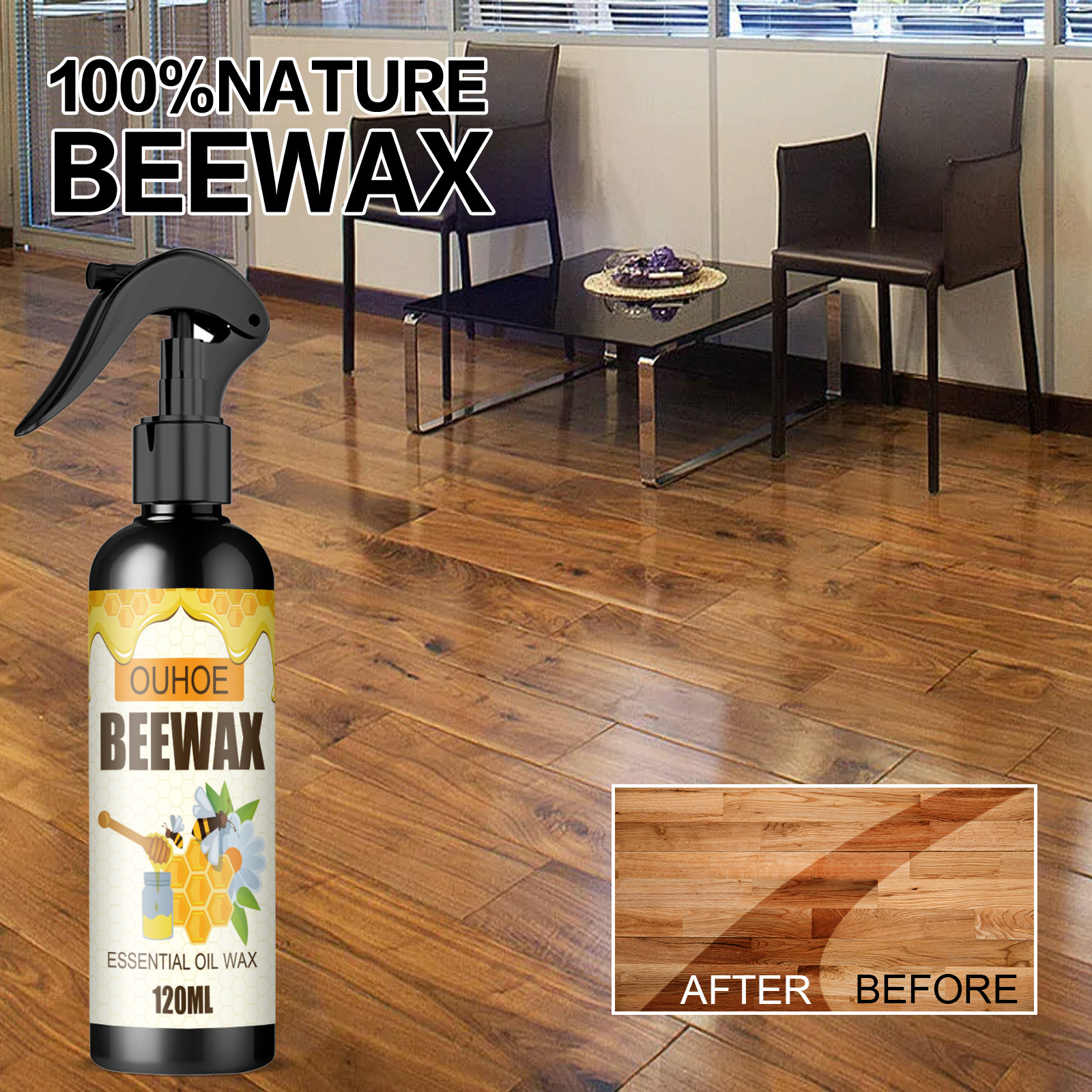 OUHOE OEM&ODM Spray Wax Easy To Operate Furniture Care Wax Portable Spray Furniture Care Wax