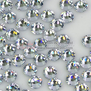 Factory outlet MC crystal stone glass hot fix rhinestones for dress