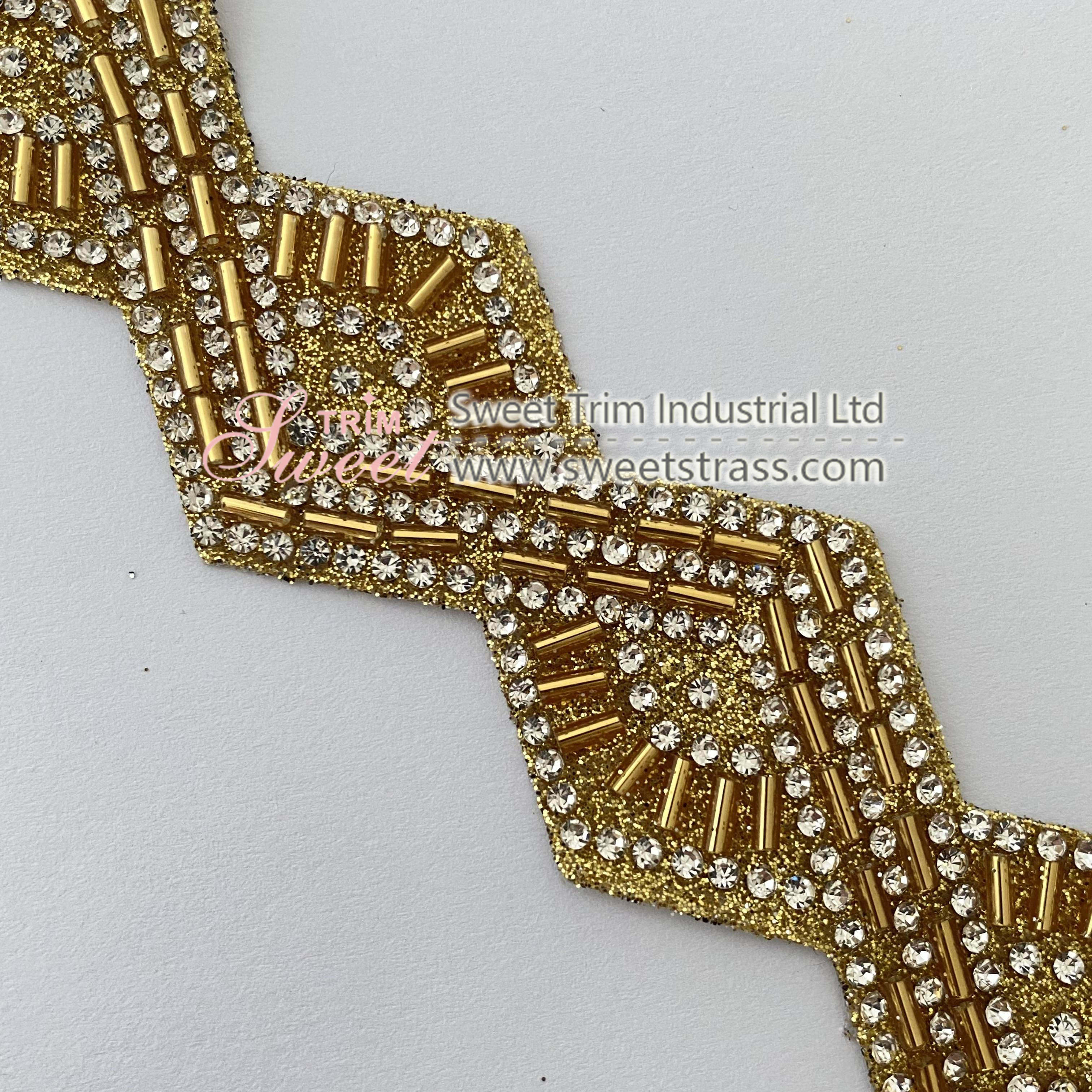 hot fix  color resin glass rhinestone Ribbon Wrap Trim for pants and clothing rhinestone hot fix roll trim