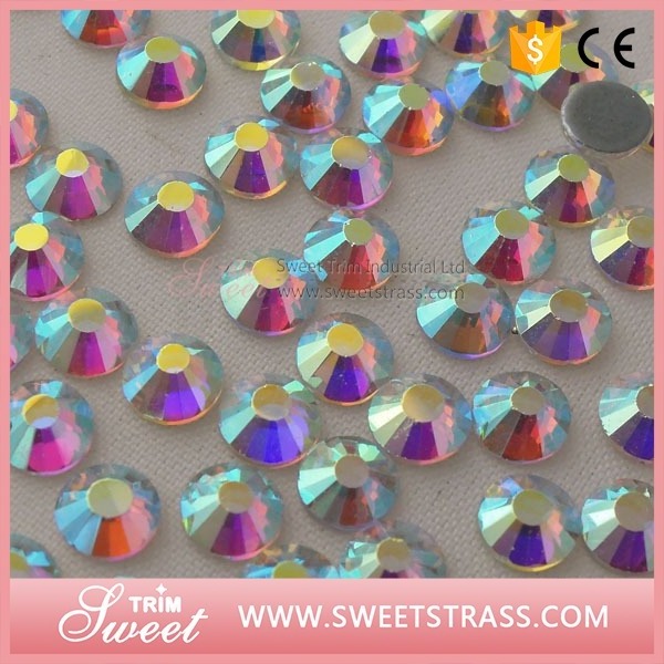 Factory outlet MC crystal stone glass hot fix rhinestones for dress