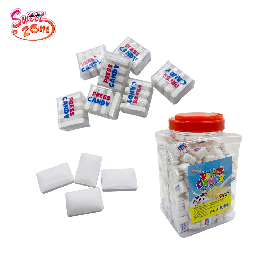 Delicious Milk Flavor 4pcs Tablet Candy Compressed Candy