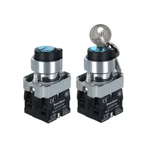 SWEIDEER 22mm XB2-BG21 BG33 BG23 BG25 2/3 Position Self Locking Reset Key Switch Select Knob Switch for Mechanical Equipment