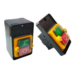 Push Button Switch KAO-5H KAO-5M 10A 380V for Cutting Machine Bench Drill Switch Waterproof Power on/ Off Switch KAO-5