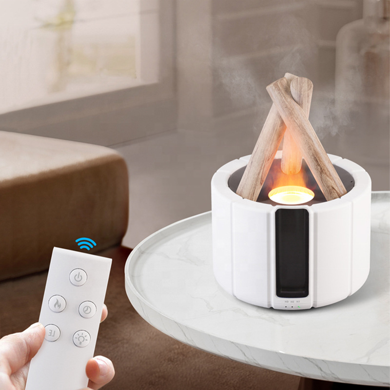 Smart Home Flame Humidifier Bonfire Scent Aroma Diffuser with Essential Oil Air Humidifier Fragrance