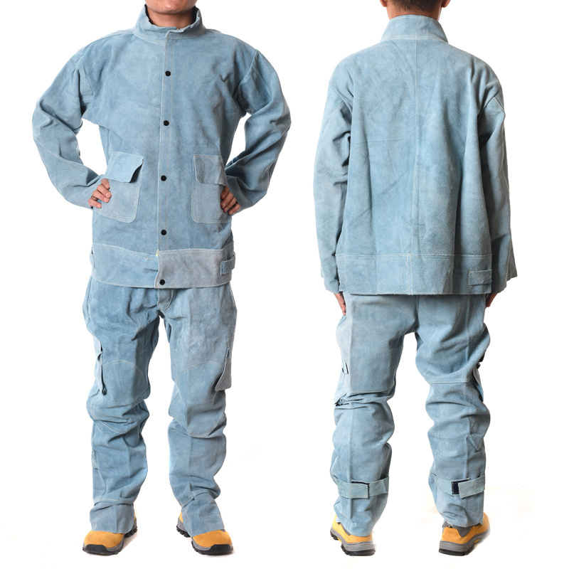 Swelder Many Sizes Fire Resistant Anti Heat Welding Clothing Suit With Kavlar Thread For Work Protection